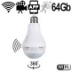WIFI HD-SpyCam in LED-Lampe. Für jeden E27-Lampensockel geeignet.