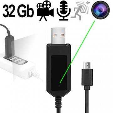 HD SpyCam im USB-Ladekabel, 32 GB HD SpyCam im USB-Ladekabel, 32 GB
