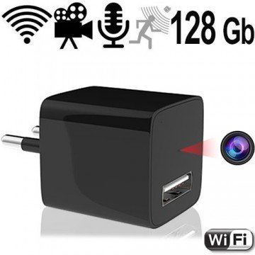 LAN-IP-HD-Spionkamera im USB-Netzstecker, 128 Gb LAN-IP-HD-Spionkamera im USB-Netzstecker, 128 Gb