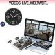 IP-Full-HD Spy-Cam in Wanduhr, 128 GB