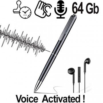 Kugelschreiber-HD-Spionagerecorder, 64GB, Voice-Activated Kugelschreiber-HD-Spionagerecorder, 64GB, Voice-Activated