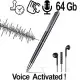 Kugelschreiber-HD-Spionagerecorder, 64GB, Voice-Activated