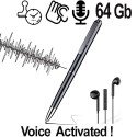 Kugelschreiber-HD-Spionagerecorder, 64GB, Voice-Activated